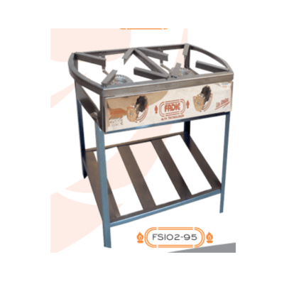 COCINA SEMI INDUSTRIAL 2 HORNILLAS Nº3 FADICC FSI02-95 PIE LA BEBA P/ACERO Q/ALUM F6