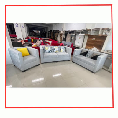 JUEGO DE SALA CCENTE LINEAL CAPINTONEADO 3 2 1 TELA VASCO F1601