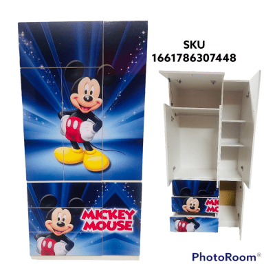 ROPERO DE MELAMINA SOFT 90CM MICKEY MOUSE