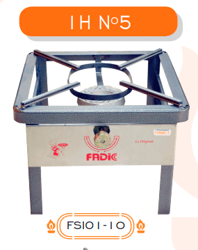 COCINA SEMI INDUSTRIAL FADICC 1H Nº5  MESA P/ACE Q/ALUM F51