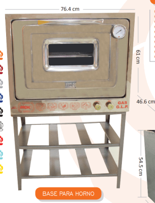 PACK HORNO INDUTRIAL A GAS FADICC FHl01-18 C/DOR +BASE FBHl-011