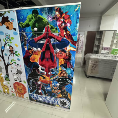 ROPERO 90CM NIÑO MELAMINA MALLQUI 90ANX180ALX40FDO CM F100