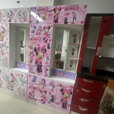 ROPERO 100CM NIÑA TOCADOR IZQUIERDO MELAMINA MALLQUI 100ANX200ALX40FDO CM F1001