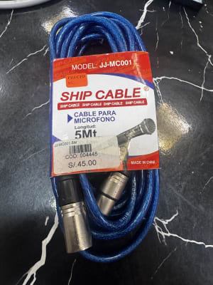CLABE SHIP JJ-MC001 5MT 6MM PARA MICROFONO Y CONSOLA JACK CANON A PLUG1