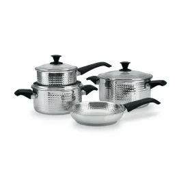 JUEGO DE OLLAS RECORD SALMA 7 PIEZAS A/I O20-24+C16+S20 2011