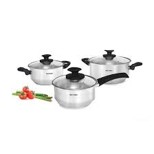 JUEGO DE OLLAS RECORD ENCANTO 6 PIEZAS T/VIDRIO 18-22/CAC161