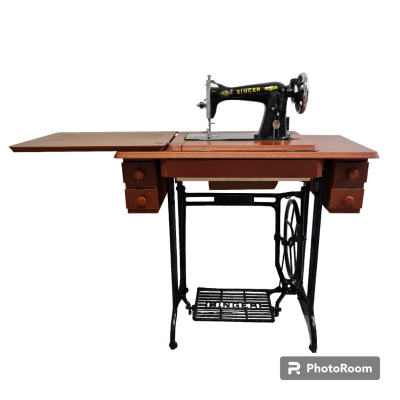 Máquina De Coser Semi Industrial Singer 15Cd + mueble 5 gavetas tipo araña