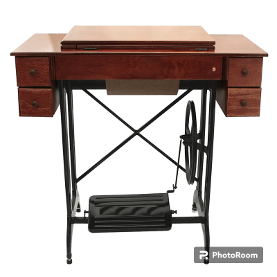 MUEBLE MAQUINA COSER SEMI INDUSTRIAL 5 GAVETAS 15CD GEMSY BASE HIERRO F351