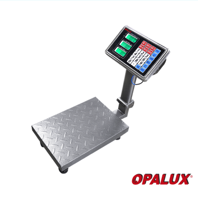 BALANZA CON BRAZO OPALUX OP-802C 60 KILOS ELECTRÓNICO DOBLE DISPLAY F21