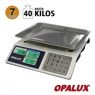 BALANZA DE MESA OPALUX OP-982S ELECTRÓNICA RECARGABLE 1