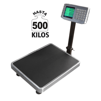 BALANA PLATAFORMA OPALUX OP-GS500 500KG ELECTRONICA DIGITAL CBEZA Y TECLA METAL 2X F7.731