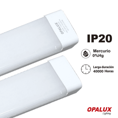 FIXTURE SLIM LED PAVONADO OPALUX OP-LB15150M 150W LUZ BLANCA 15CM F0.421