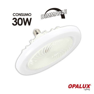 VENTILADOR CON LUZ LED OPALUX OP-LF30W-DM 30W F0.51