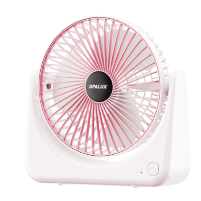 VENTILADOR PORTATIL OPALUX OP-TF63-RS RECARGABLE 3 VELOCIDADES F0.41