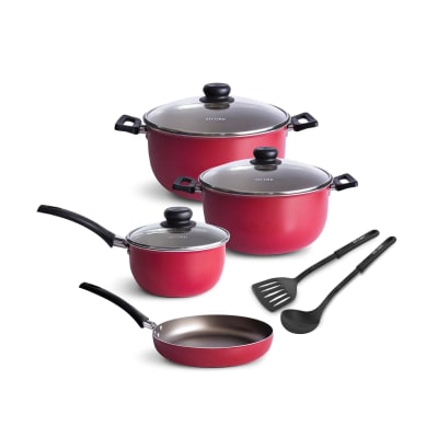 JUEGO DE OLLAS RECORD BASICO 9 PIEZAS ANT/C HA O18-24+CA16+SA24+2NY2