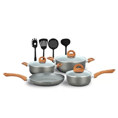 JUEGO OLLAS ANTIADHERENTE RECORD MARMOL STONE O22-24+CA16+SA24+4NY F51