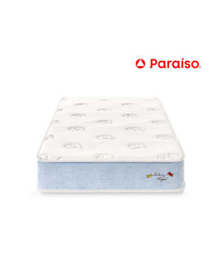 COLCHON DE RESORTES PARAISO ROAYAL BABY CUNA 210 REOSRTES TELA DE ALGODON1
