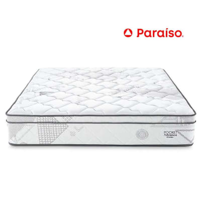 COLCHON 2 PLAZAS POCKET ADVANCE PARAISO RESORTE