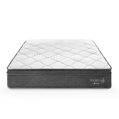 COLCHON 1.5 PLAZAS POCKET STAR PARAISO RESORTE 1 ALMOHADA 1 PROTECTOR