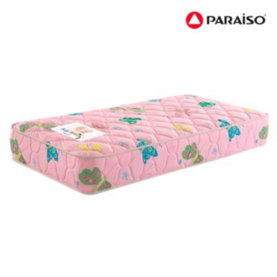 COLCHON DE RESORTES PARAISO BABY DREAM CUNA 75 REOSRTES TELA DE ALGODON1