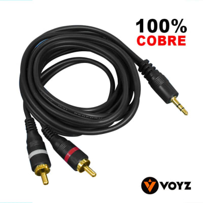 CABLE VOYZ PS-209 EXTENSOR CABLE Y RCA A PLUG MINI1