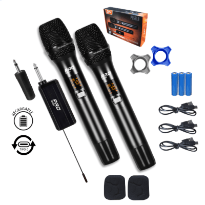 MICROFONO INALAMBRICO POR SERIES PS52LR RECARGABLE UHF F4.971