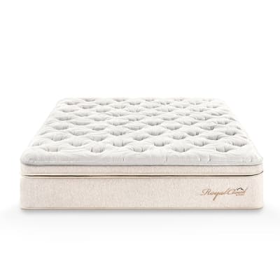 COLCHON QUEEN ROYAL CLOUD PARAISO 748 RESORTES 2 ALMOHADAS VISCOELASTICAS 1 PROTECTOR