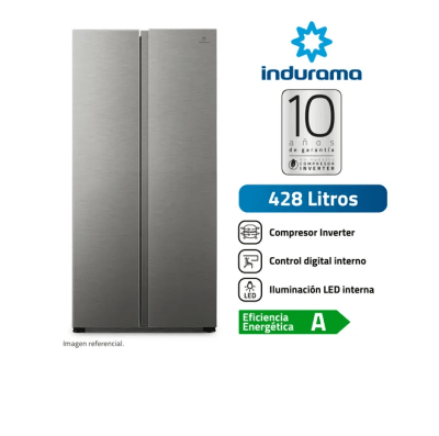 REFRIGERADORA INDURAMA RI-769 428 LITROS SIDE BY SIDE F751