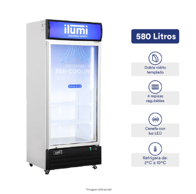 VISICOOLER ILUMI BC-5800FC 580 LITROS FAN COOLING  F1101