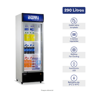 VISICOOLER ILUMI BC-2900FC 290 LITROS FAN COOLING F62