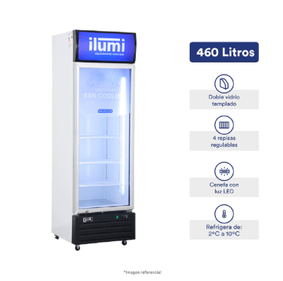 VISICOOLER ILUMI BC-4600FC 460 LITROS FAN COOLING F901