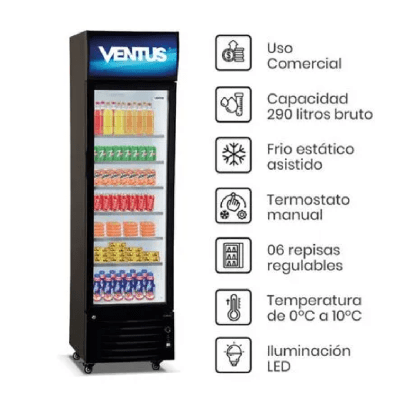 VISICOOLER VENTUS LG-290LED 290 LITROS F65