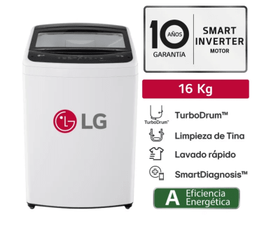LAVADORA LG WT16WVTB 16 KILOS  F501