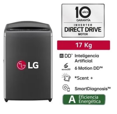 LAVADORA LG WT17BV6T 17KG F501