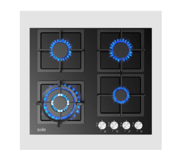 COCINA EMPOTRABLE 60CM SOLCO040 SOLE 59CM 4 QUEMADORES F35