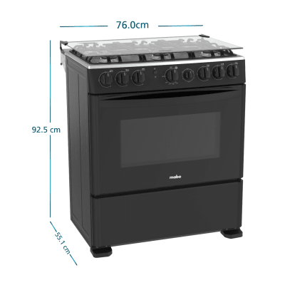 COCINA PIE MABE CMP3020FN1 76CM 6 HORNILLAS F60