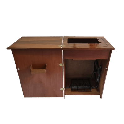 MUEBLE MAQUINA COSER SEMI INDUSTRIAL COPACABANA CON HERRAJE 15CD CARDENAS F30.10