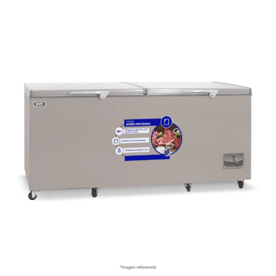 CONGELADORA ILUMI TFI-10002DG 1000 LITROS TINA ACERO INOXIDABLE 2 PUERTAS F1303