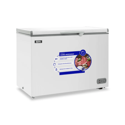 CONGELADORA ILUMI TFI-3400WH 340 LITROS TINA ACERO INOXIDABLE F50