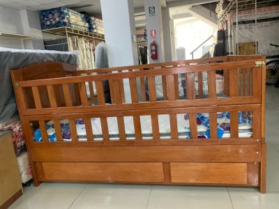 CAMA CUNA ARCE 1.5 PLAZAS CON CAJONES MADERA TORNILLO1