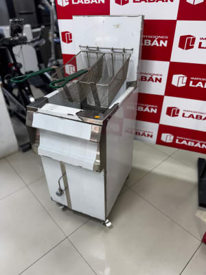 Freidora de papa solano 2 canastillas industrial 60x50cm f75.101