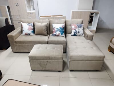 JUEGO SALA RAFA CAMA PEQUEÑO 4 PIEZAS + PUFF F150