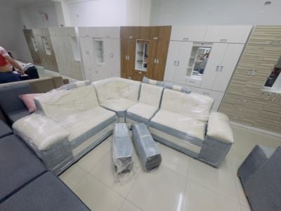 JUEGO SALA RAFA ROMBO BRAZO EUROPEO 4 PIEZAS + 4 PUFF F1501