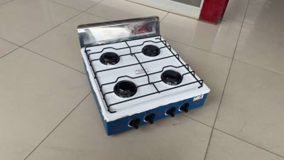 COCINA MESA 4 HORNILLAS FADICC FD04-51 MINISTAR TABLERO Y RESPALDAR ACERO Q/LOZA COLORES F8