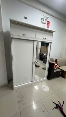 ROPERO 150CM PUERTA CORREDIZA MELAMINA MAFF 150ANX215ALX35FDO CM F2391