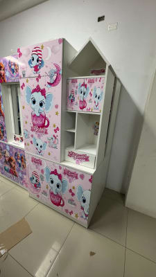 ROPERO 100CM CASITA NIÑA MELAMINA MAFF 100ANx200ALX40FDO CM F79.11