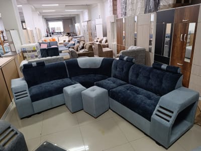 JUEGO SALA MODULAR REJILLA LUCES CHAMBI 4 PIEZAS + 2 PUFF F170