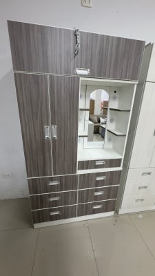 ROPERO 105CM TOCADOR IZQUIERDO CAMPANITA MELAMINA MAFF 105ANX200ALX40FDO F1101