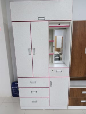 ROPERO 100CM TOCADOR IZQUIERDO MELAMINA RAFA 100ANX180ALX40FDO CM F78