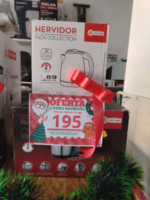 COMBO BATIDORA RECORD REC-INBEAC100+HERVIDOR RECORD REC-INHE1801